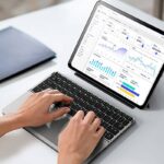 Bluetooth ワイヤレスキーボード 折りたたみ式Bluetoothキーボード DUX DUCIS 磁気吸着式分体設計 Bluetooth 5.0 キーボード type-c充電