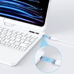 iPad mini6/7 8.3inch キーボード マジックキーボード ipad キーボード 360°回転トケース ラックパッド付きキーボード iPad Pro 13inch 2024 マジックキーボード