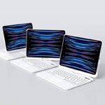 iPad mini6/7 8.3inch キーボード マジックキーボード ipad キーボード 360°回転トケース ラックパッド付きキーボード iPad Pro 13inch 2024 マジックキーボード