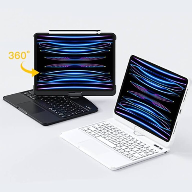 iPad mini6/7 8.3inch キーボード マジックキーボード ipad キーボード 360°回転トケース ラックパッド付きキーボード iPad Pro 13inch 2024 マジックキーボード