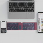 二つ 折りたたみ式Bluetoothキーボード DF013T 折りたたみ式 ミニタッチキーボード