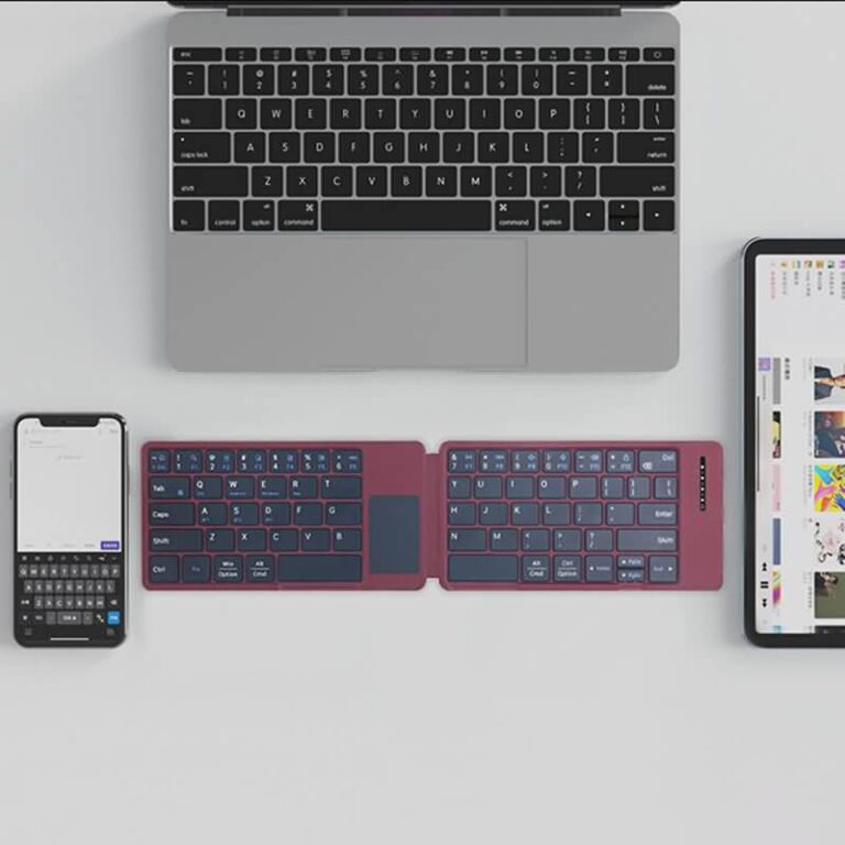 二つ 折りたたみ式Bluetoothキーボード DF013T 折りたたみ式 ミニタッチキーボード