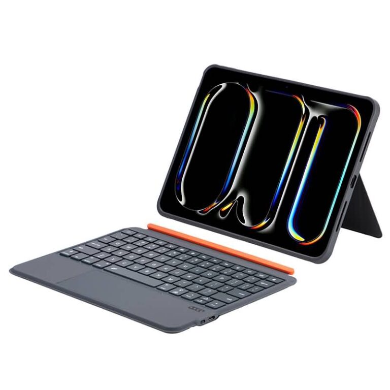 2025新 iPad 手帳ケース iPad mini6/7 Bluetooth キーボード 手帳型ケース 7 色カラーバックライト ipad 11 2025 分体式レザーケース付きキーボード ワイヤレスキーボード ペン収納 Bluetooth ワイヤレスキーボード gray