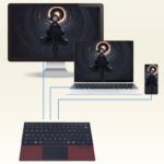 三つ折りたたみ式Bluetoothキーボード 折りたたみ式 ミニタッチキーボード