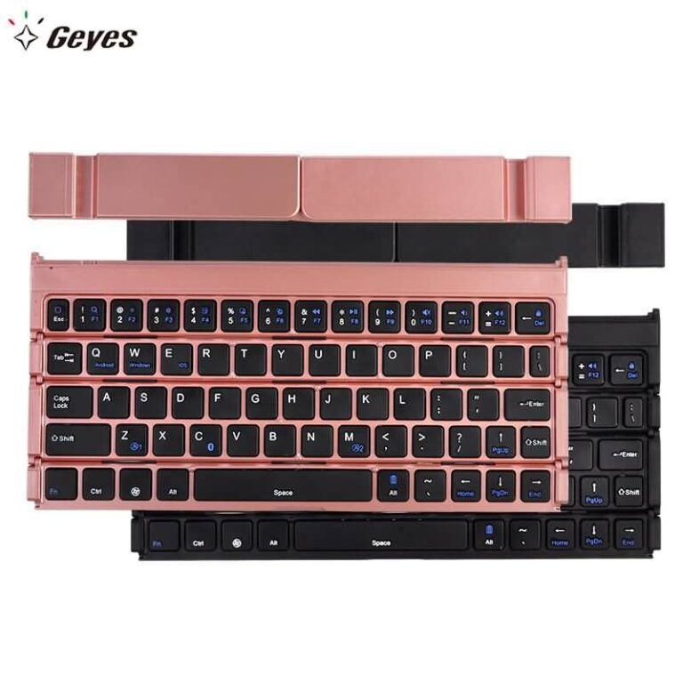 折りたたみ式Bluetoothキーボード GK8081 極薄折りたたみ式 キーボード 内蔵ホルダー付き Android/IOS/ システムコンピューター対応 ワイヤレスキーボード