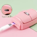 ミニマウス ミニ光学式マウス 2.4Gワイヤレスデュアルモードミニレイジーフィンガーリングマウス ミニ光学式マウス 人間工学に基づいたマウス