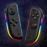 Switch コントローラー スイッチ ジョイコン joy-con 光るLED カラフル 無線 Bluetooth接続 HD振動