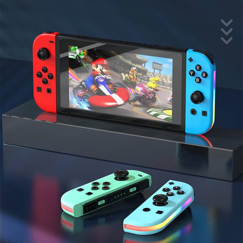 AC10212025011-17 JOY-02 Switch コントローラー スイッチ ジョイコン joy-con 光るLED カラフル 無線 Bluetooth接続