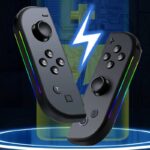 JC112 Switch コントローラー スイッチ ジョイコン joy-con 光るLED カラフル 無線 Bluetooth接続 HD振動 光る ジョイコン