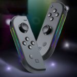 JC112 Switch コントローラー スイッチ ジョイコン joy-con 光るLED カラフル 無線 Bluetooth接続 HD振動 光る ジョイコン