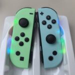 JC112 Switch コントローラー スイッチ ジョイコン joy-con 光るLED カラフル 無線 Bluetooth接続 HD振動 光る ジョイコン