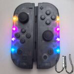 JC112 Switch コントローラー スイッチ ジョイコン joy-con 光るLED カラフル 無線 Bluetooth接続 HD振動 光る ジョイコン