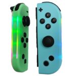 JC112 Switch コントローラー スイッチ ジョイコン joy-con 光るLED カラフル 無線 Bluetooth接続 HD振動 光る ジョイコン