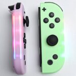 JC112 Switch コントローラー スイッチ ジョイコン joy-con 光るLED カラフル 無線 Bluetooth接続 HD振動 光る ジョイコン