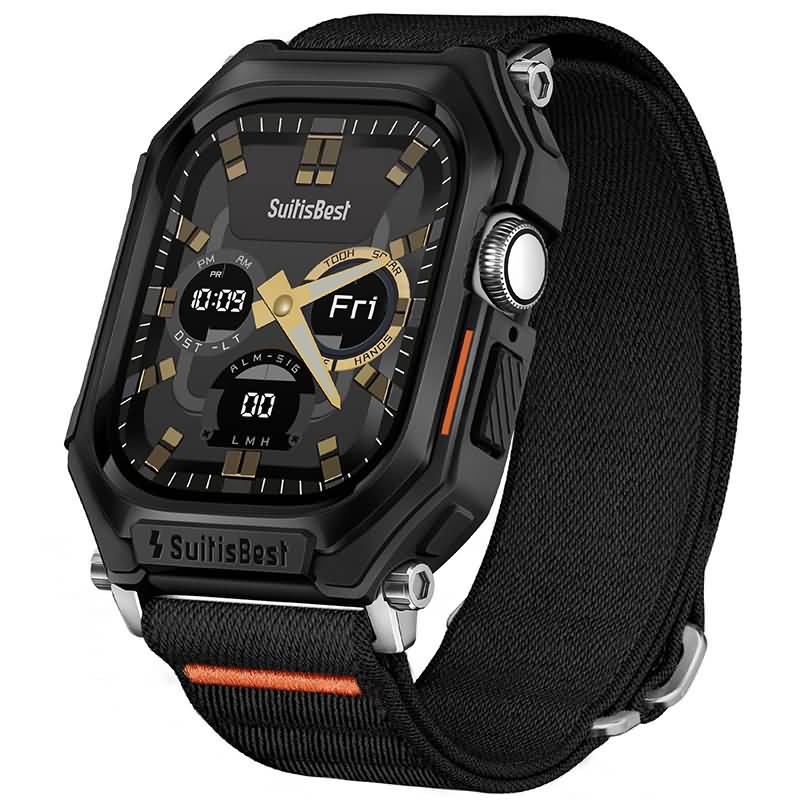 アップルウォッチ バンド Apple watch 46mm 一体型バンド TPU ケース Apple watch 保護ケース