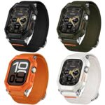 アップルウォッチ バンド Apple watch 46mm 一体型バンド TPU ケース Apple watch 保護ケース