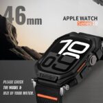 アップルウォッチ バンド Apple watch 46mm 一体型バンド TPU ケース Apple watch 保護ケース