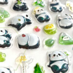 [ロット要求10枚] 3D 立体 シール キラキララメー入れ ぷっくり シール【1枚】立体 3Dシール ぷくぷくシール