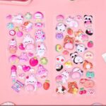 ふわふわ もちもち シール 【1枚】立体 シール ぷくぷくシール 3Dシール 全8種類