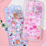 ふわふわ もちもち シール 【1枚】立体 シール ぷくぷくシール 3Dシール 全8種類