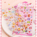 [ロット要求10枚] 3D 立体 シール ぷっくり シール【1枚】立体 3Dシール ぷくぷくシール