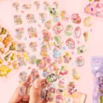 3D 立体 シール ぷっくり シール【1枚】立体 3Dシール ぷくぷくシール 全12種類