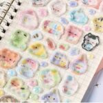 3D 立体 シール ぷっくり シール【1枚】立体 3Dシール ぷくぷくシール 全12種類