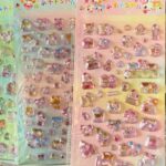 [ロット要求10枚] 3D 立体 シール キラキララメー入れ ぷっくり シール【1枚】立体 3Dシール