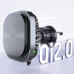 MagSafe対応 車載ホルダー QI2ワイヤレス充電器 PD15W 快速充電器 ワイヤレスチャージャー エアコン吹出口 強磁力 スマホホルダー
