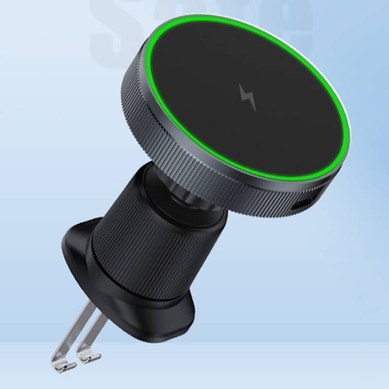 MagSafe対応 強磁力 車載ホルダー 15Wワイヤレス充電器 エアコン吹出口 強磁力 スマホホルダー 車載ホルダー 角度自由調節 車載アクセサリー
