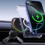 Qi2 MagSafe対応 強磁力 車載ホルダー エアコン吹出口 半導体冷却 PD15W 快速充電器 車載ホルダー 角度自由調節