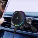 Qi2 MagSafe対応 強磁力 車載ホルダー エアコン吹出口 半導体冷却 PD15W 快速充電器 車載ホルダー 角度自由調節