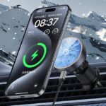 Qi2 MagSafe対応 強磁力 車載ホルダー エアコン吹出口 半導体冷却 PD15W 快速充電器 車載ホルダー 角度自由調節