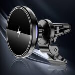 MagSafe対応 強磁力 車載ホルダー 15Wワイヤレス充電器 エアコン吹出口 強磁力 スマホホルダー 車載ホルダー