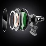 MagSafe対応 強磁力 車載ホルダー 15Wワイヤレス充電器 エアコン吹出口 強磁力 スマホホルダー 車載ホルダー