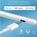 2018年〜2025年多機種通用版 iPad専用 タッチペンスタイラスペン タッチペン iPad専用 ペンシル iPadペン 残量表示 iPad ペンシル 磁気吸着タッチペン 極細ペン先 Type-C 急速充電 途切れ/遅延/ズレ/誤動作防止 自動電源OFF
