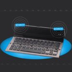 折りたたみ式Bluetoothキーボード GK608 極薄折りたたみ式 Bluetooth V3.0 キーボード 内蔵ホルダー付き
