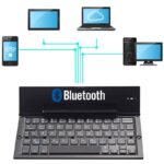 折りたたみ式Bluetoothキーボード GK608 極薄折りたたみ式 Bluetooth V3.0 キーボード 内蔵ホルダー付き