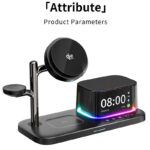 PD25W 快速充電器 Qi2.2 チャージャー ワイヤレス充電器 デジタル時計内蔵 スタンド機能