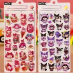 3D 立体 シール ぷっくり シール【1枚】立体 3Dシール ぷくぷくシール