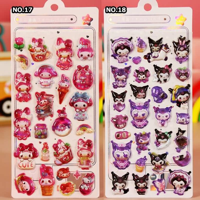 3D 立体 シール ぷっくり シール【1枚】立体 3Dシール ぷくぷくシール