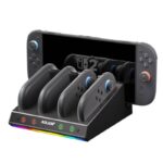 NintendoSwitch2 充電スタンド Joy-Con充電器 コントローラードック 収納 5in1 充電スタンド Switch2対応 Switch2用充電器