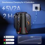Switch用充電ドック ジョイコン充電ドック 4台同時充電可能　高速充電 コントローラー用充電スタンド