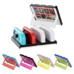 Switch oled Joy-Con 充電スタンド スイッチ用 チャージングドック Switch用 ジョイコン充電ドック ゲームカードも8枚収納 ゲーム アクセサリー