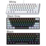 パソコン用 キーボード 有線 RGB キーボード 有線 USB接続 RGBバックライト