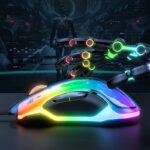 CW925 RGB スポーツゲーミング 有線マウス 光るRGB ゲーミングマウス