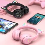 取り外し可能な有線ヘッドセットONIKUMA B90猫の耳 ワイヤレス ヘッドホン コンピューター ゲーム PC  ヘッドホン 全3色 SKU:AC11042025019 - 画像 (14)