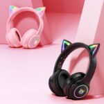 取り外し可能な有線ヘッドセットONIKUMA B90猫の耳 ワイヤレス ヘッドホン コンピューター ゲーム PC  ヘッドホン 全3色 SKU:AC11042025019 - 画像 (8)