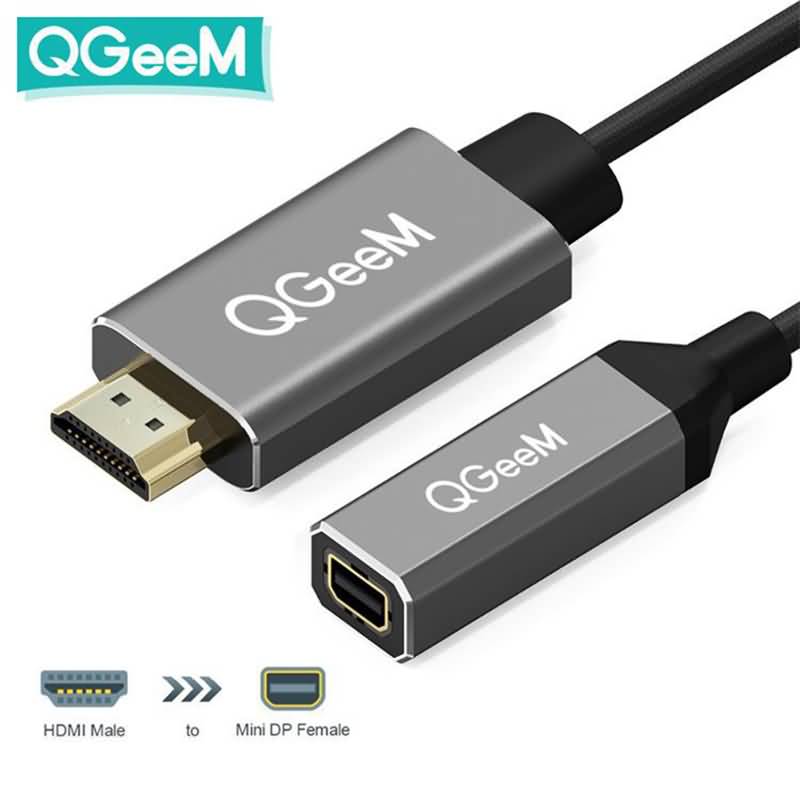 Qgeem HDMIにミニdisplayportの変換アダプタケーブル QGeeM HDMI Male to Mini displayport Female Adapter