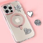 キーリングハンガー パーツ スマホケース用 チェーンストラップ チャーム スマホ ケース チェーン用 パーツ 1個入 キーホルダー用 金具